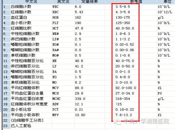 儿童血常规最新参考范围标准概览