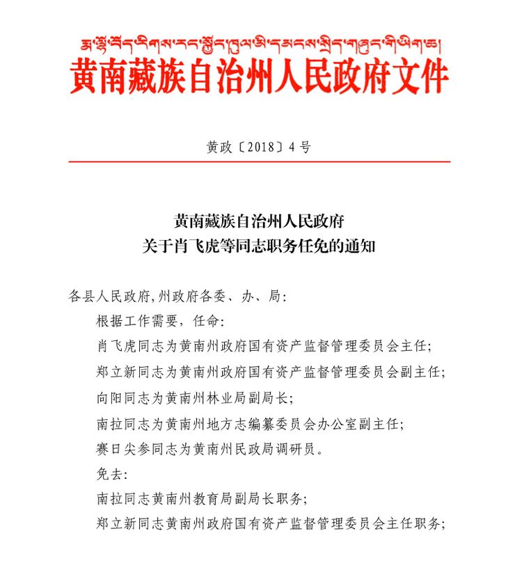 贵南县应急管理局人事任命最新公告